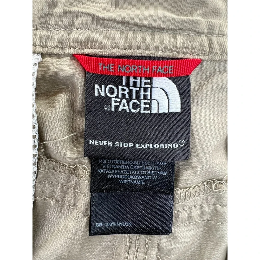 THE NORTH FACE Cargo Convertible Pants Mens 38x32 Tan‎ Soft Nylon Hiking Outdoor